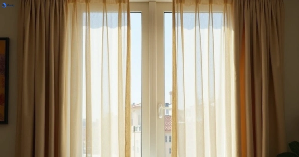 Dull dusty drapes in ellis-lane-nsw before professional cleaning